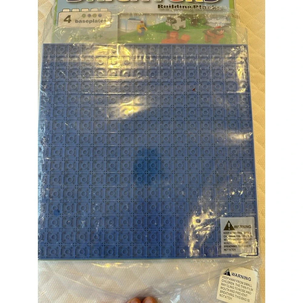 Brickyard Building Blocks Baseplate Set 10x10 Inches, 4 Pack (lot Of 3) Legos